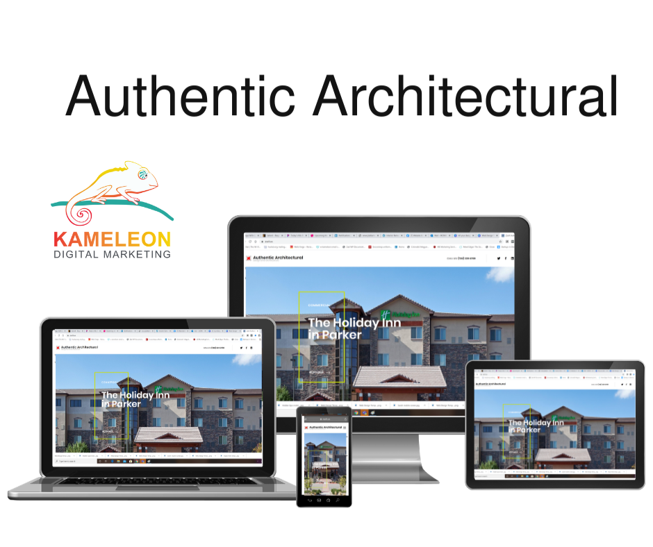 website portfolio designed by Kameleon Digital Marketing Authentic Architecture architect website