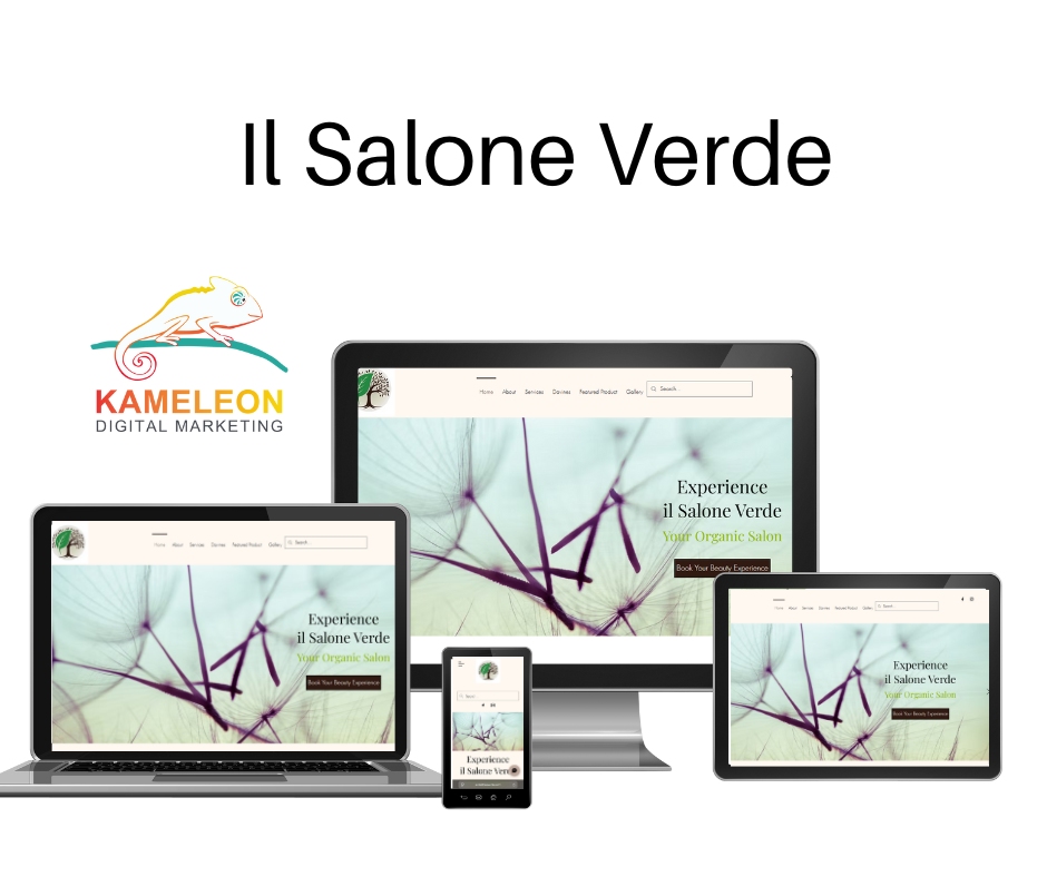 Hairdresser website SEO UX optimized Kameleon Digital Marketing