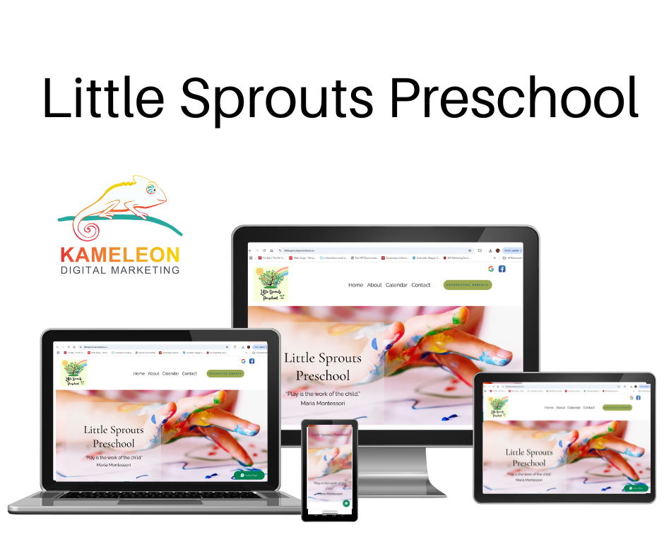 Preschool website Colorado by Kameleon Digital Marketing